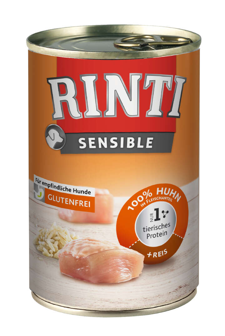 RINTI Hunde-Nassfutter Sensible Huhn & Reis